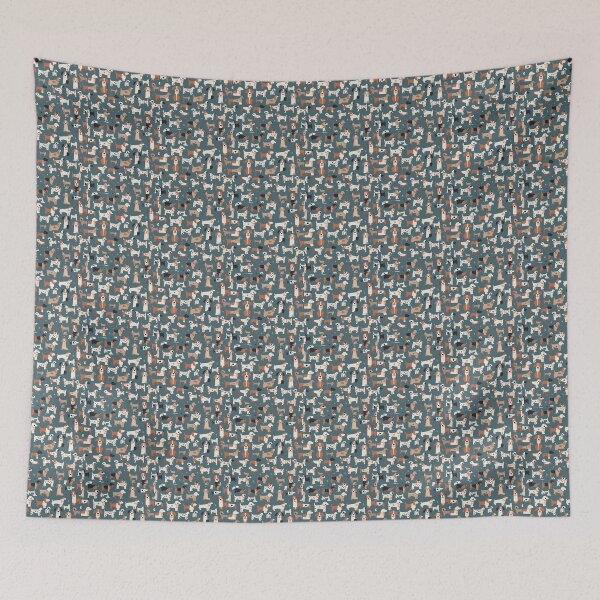 Item preview, Pawsome Pals: Playful Pups Pattern designed and sold by AtsokDraws.