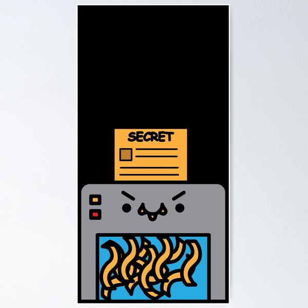 Item preview, Secret Eater Shredder machine Funny office jokes designed and sold by ZenReiArt.
