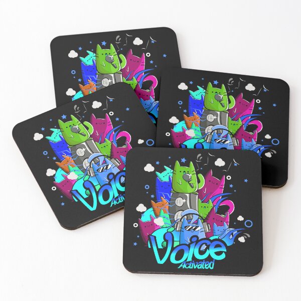 Item preview, Voice Activated - Kawaii doodle cats - abstract art designed and sold by ZenReiArt.