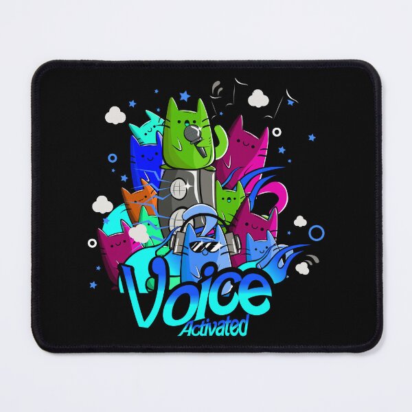 Item preview, Voice Activated - Kawaii doodle cats - abstract art designed and sold by ZenReiArt.