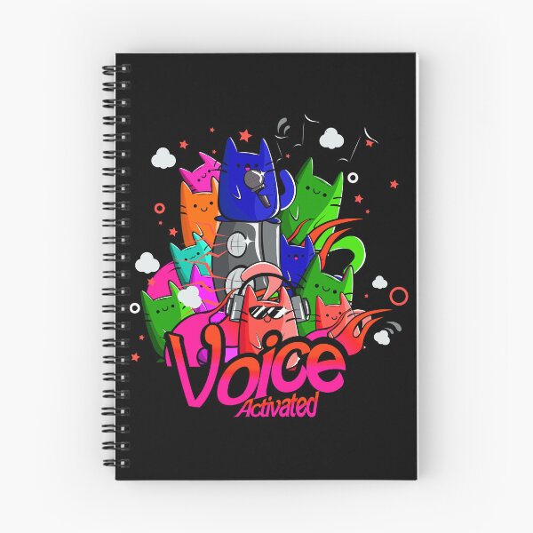 Item preview, Voice Activated - Kawaii doodle cats - abstract art designed and sold by SpartanDStore.