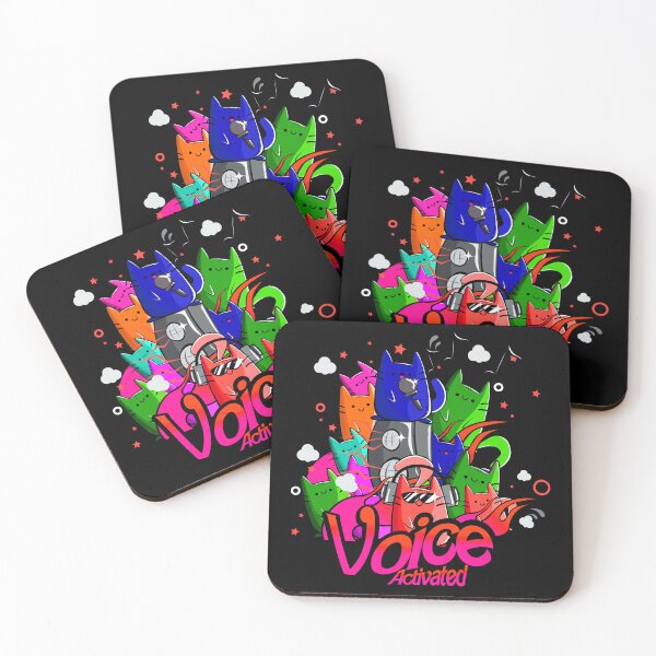 Item preview, Voice Activated - Kawaii doodle cats - abstract art designed and sold by ZenReiArt.