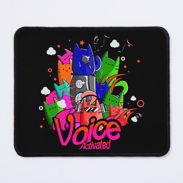 Item preview, Voice Activated - Kawaii doodle cats - abstract art designed and sold by ZenReiArt.