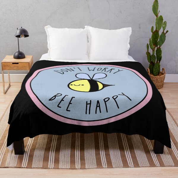 Item preview, Don't worry Bee Happy - kawaii bee art! designed and sold by SpartanDStore.