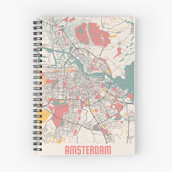 Item preview, Amsterdam City Map Chalk Retro City Map Poster designed and sold by Peek-Designs.