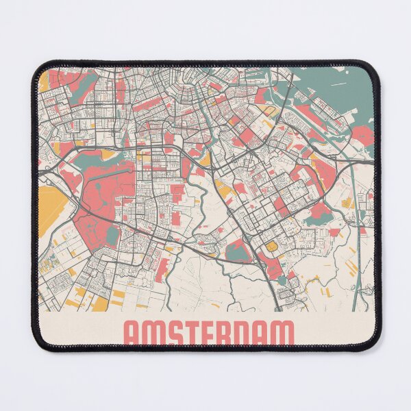 Item preview, Amsterdam City Map Chalk Retro City Map Poster designed and sold by Peek-Designs.