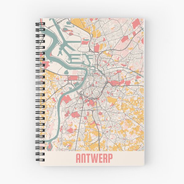 Item preview, Antwerp City Map Chalk Retro City Map Poster designed and sold by Peek-Designs.