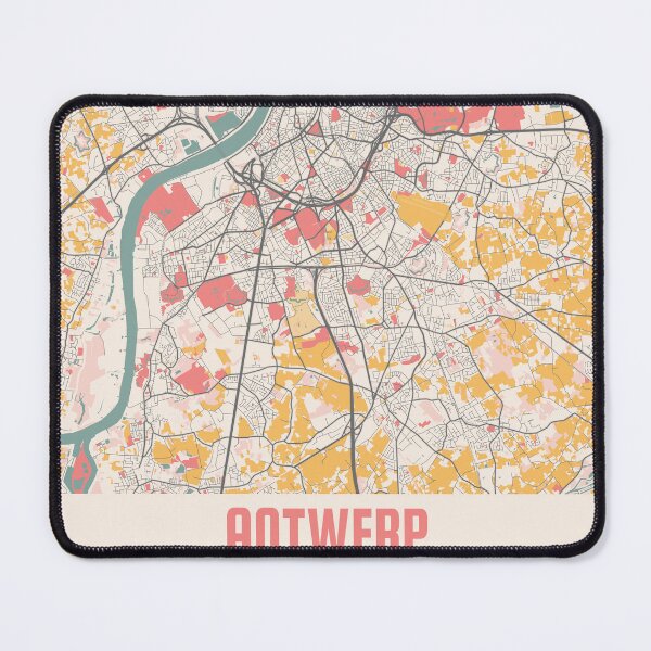 Item preview, Antwerp City Map Chalk Retro City Map Poster designed and sold by Peek-Designs.