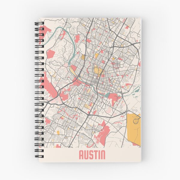 Item preview, Austin City Map Chalk Retro City Map Poster designed and sold by Peek-Designs.