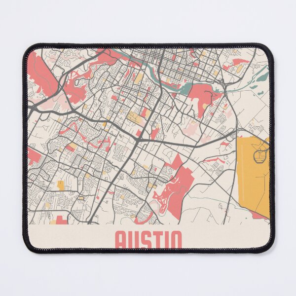 Item preview, Austin City Map Chalk Retro City Map Poster designed and sold by Peek-Designs.