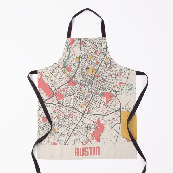 Item preview, Austin City Map Chalk Retro City Map Poster designed and sold by Peek-Designs.
