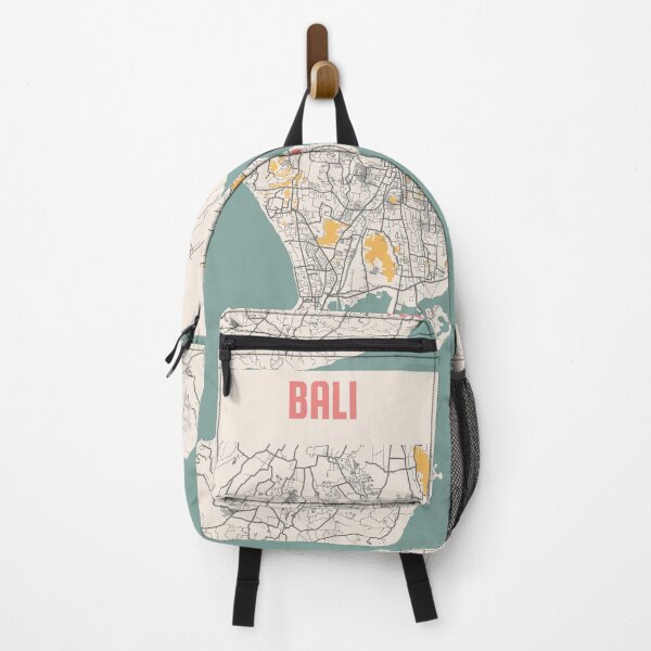 Item preview, Bali City Map Chalk Retro City Map Poster designed and sold by Peek-Designs.