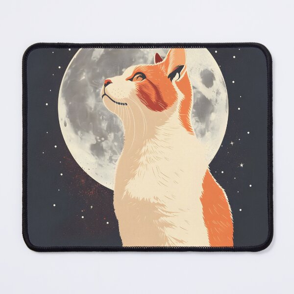 Item preview, Gato contra el fondo de la luna. designed and sold by HappyStickBike.