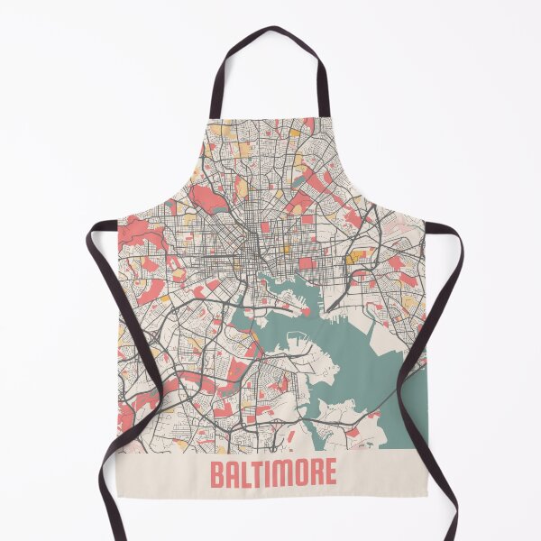 Item preview, Baltimore City Map Chalk Retro City Map Poster designed and sold by Peek-Designs.