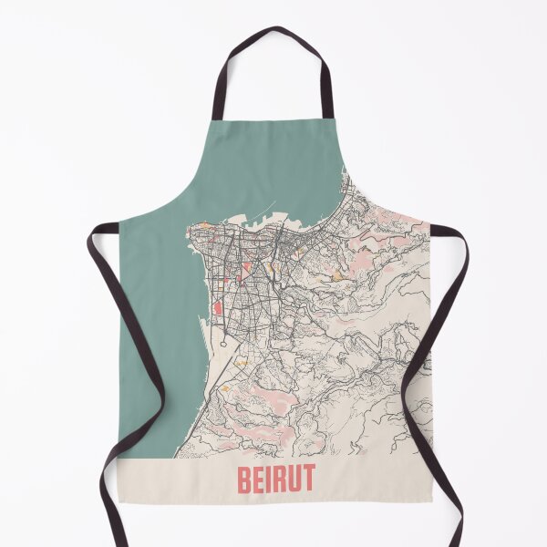 Item preview, Beirut City Map Chalk Retro City Map Poster designed and sold by Peek-Designs.