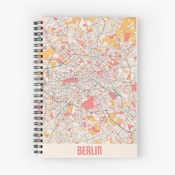 Item preview, Berlin City Map Chalk Retro City Map Poster designed and sold by Peek-Designs.