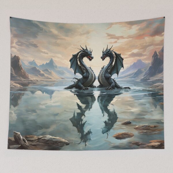 Item preview, Dragon's Reflection | Serenity on the Lake designed and sold by MysticFable.