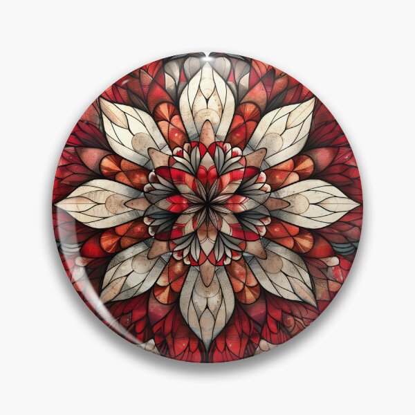Item preview, Heart-shaped mandala designed and sold by HappyStickBike.