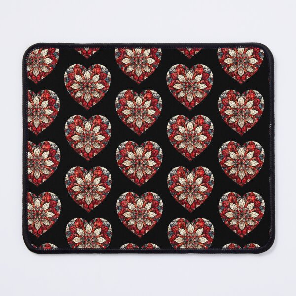 Item preview, Heart-shaped mandala designed and sold by HappyStickBike.
