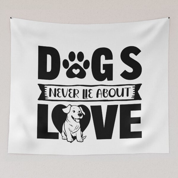 Item preview, Dogs never lie about love designed and sold by Concept-Hub.