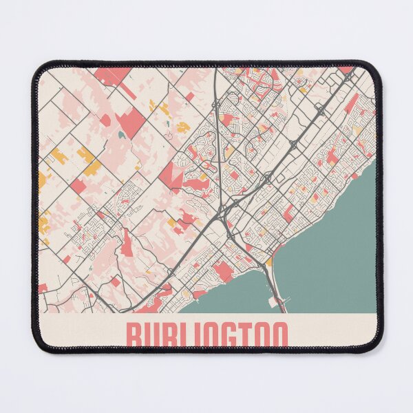 Item preview, Burlington City Map Chalk Retro City Map Poster designed and sold by Peek-Designs.
