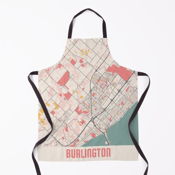 Item preview, Burlington City Map Chalk Retro City Map Poster designed and sold by Peek-Designs.