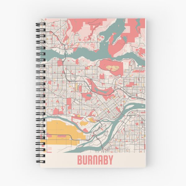 Item preview, Burnaby City Map Chalk Retro City Map Poster designed and sold by Peek-Designs.