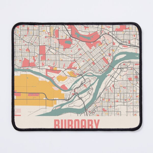 Item preview, Burnaby City Map Chalk Retro City Map Poster designed and sold by Peek-Designs.