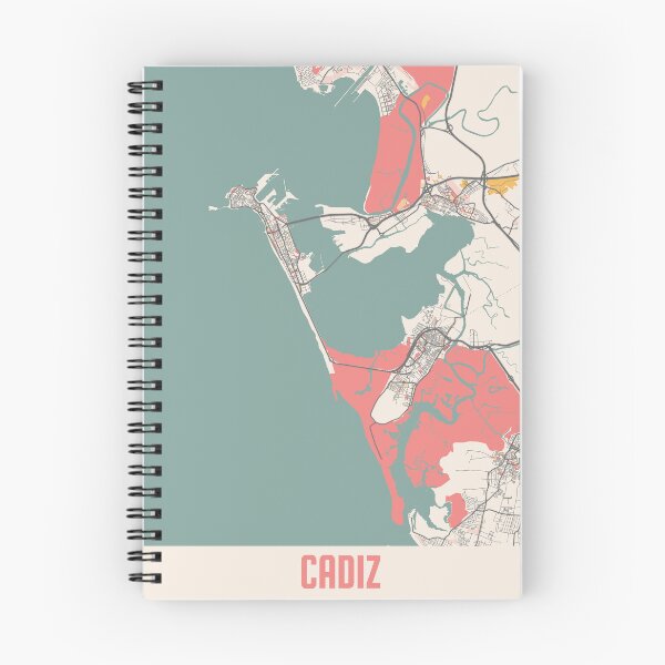 Item preview, Cadiz City Map Chalk Retro City Map Poster designed and sold by Peek-Designs.