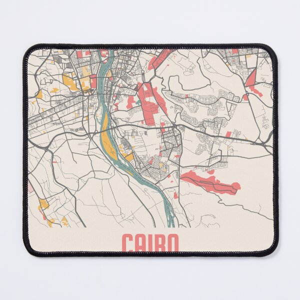 Item preview, Cairo City Map Chalk Retro City Map Poster designed and sold by Peek-Designs.