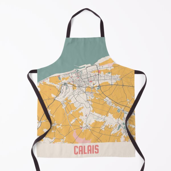 Item preview, Calais City Map Chalk Retro City Map Poster designed and sold by Peek-Designs.