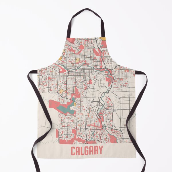 Artikelvorschau, Calgary Stadtplan Kreide Retro Stadtplan Poster entworfen und verkauft von Peek-Designs.