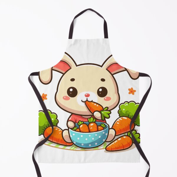 Item preview, Cartoon rabbit eating carrot designed and sold by MzulhilmiZam.