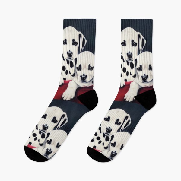 Item preview, Three Dalmatian Puppies On The Red Sofa  designed and sold by Pretty-Bird.