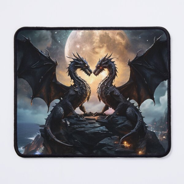 Item preview, Starry Embrace | Dragons of the Moonlit Cliff designed and sold by MysticFable.