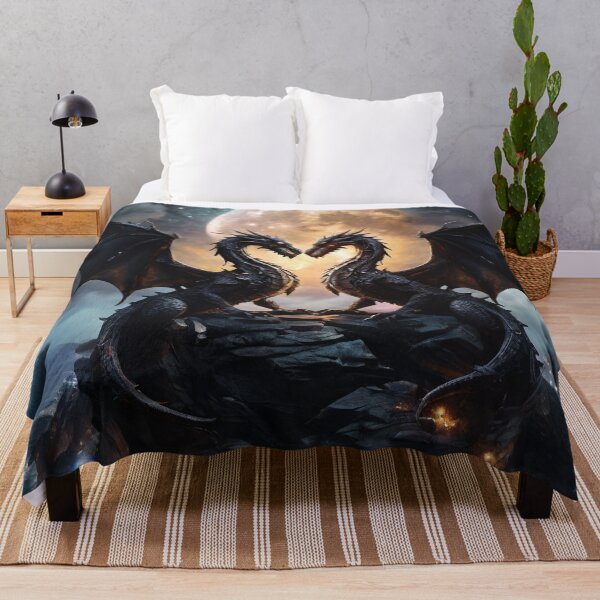 Item preview, Starry Embrace | Dragons of the Moonlit Cliff designed and sold by MysticFable.