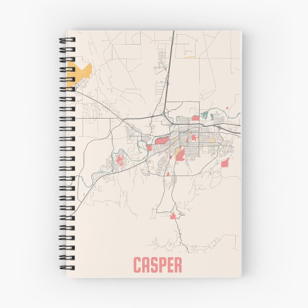 Item preview, Casper City Map Chalk Retro City Map Poster designed and sold by Peek-Designs.