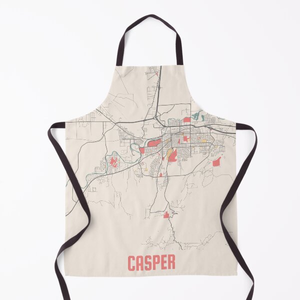 Item preview, Casper City Map Chalk Retro City Map Poster designed and sold by Peek-Designs.