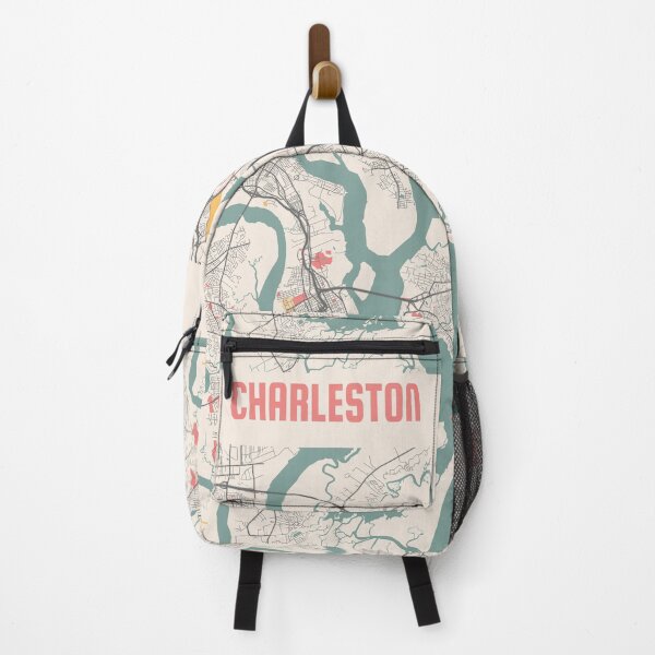 Item preview, Charleston City Map Chalk Retro City Map Poster designed and sold by Peek-Designs.