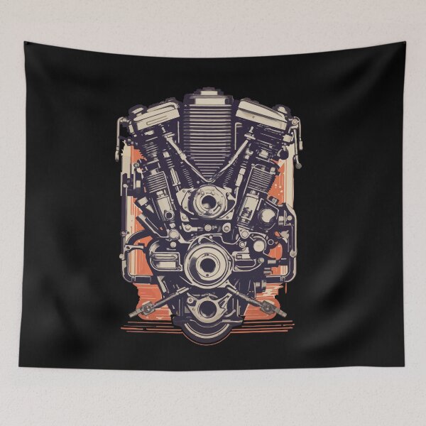 Item preview, Engine Engineer Motor Vehicle Mechanic Vintage designed and sold by LuminOrb.