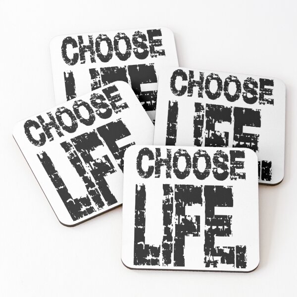 Item preview, CHOOSE LIFE, MY LIFE. BLACK designed and sold by Rejiboustarts.
