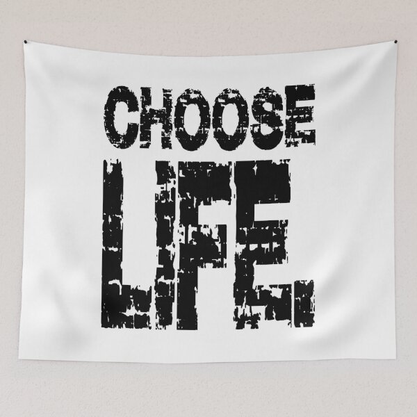 Item preview, CHOOSE LIFE, MY LIFE. BLACK designed and sold by Rejiboustarts.