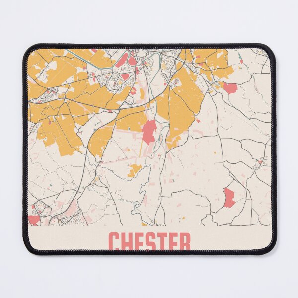 Item preview, Chester City Map Chalk Retro City Map Poster designed and sold by Peek-Designs.