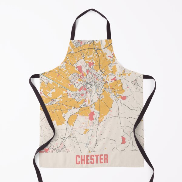 Item preview, Chester City Map Chalk Retro City Map Poster designed and sold by Peek-Designs.