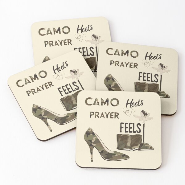 Item preview, Camo Heels and Prayer Feels designed and sold by @ndrys.