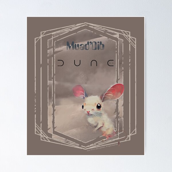 Item preview, DUNE. Sand Mouse (medium beige gray background) designed and sold by bekksa.