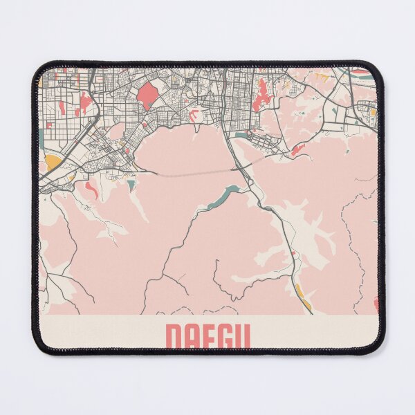 Item preview, Daegu City Map Chalk Retro City Map Poster designed and sold by Peek-Designs.