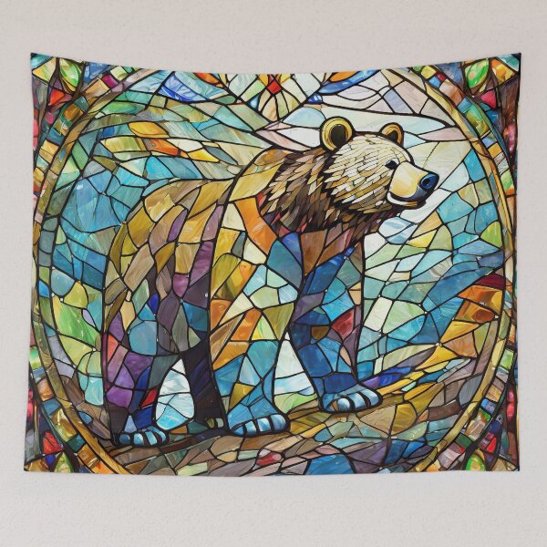 Item preview, Stained Glass Bear designed and sold by NinjaRat.