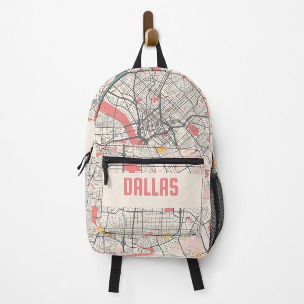 Artikelvorschau, Dallas-Stadtplan-Kreide-Retro-Stadtplan-Plakat entworfen und verkauft von Peek-Designs.