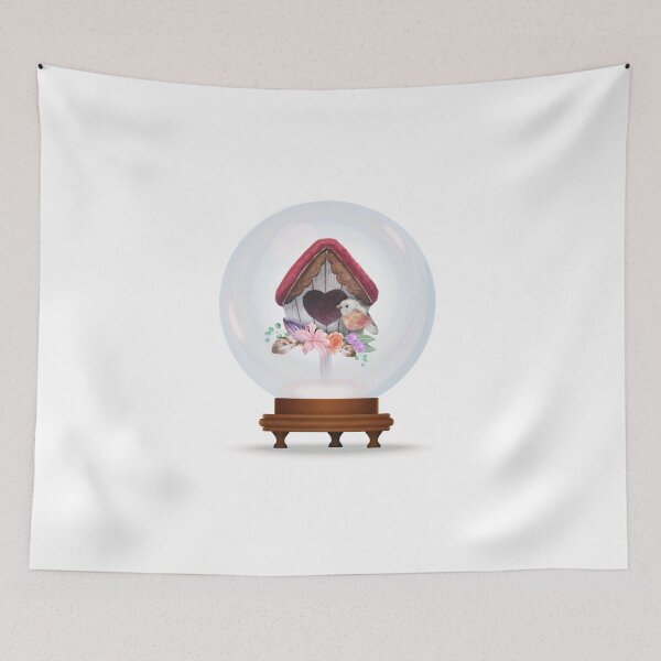 Item preview, Floral birdhouse globe 1 designed and sold by marahhoma.